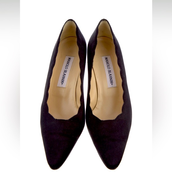 Manolo Blahnik Pumps black satin 36 - Picture 2 of 6